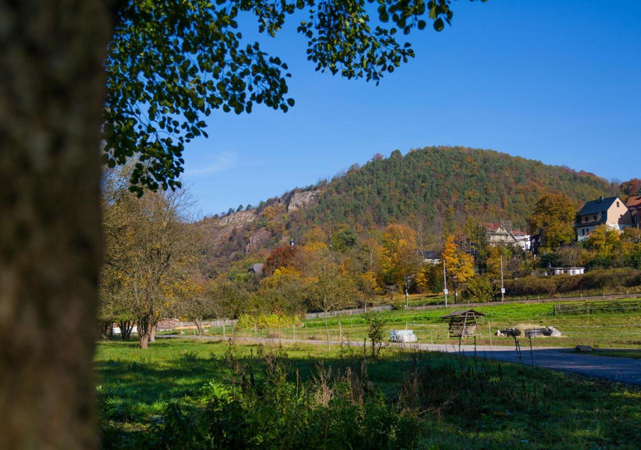 Hotel & Ferienwohnungen Bohlenblick Saalfeld Saale Exterior photo
