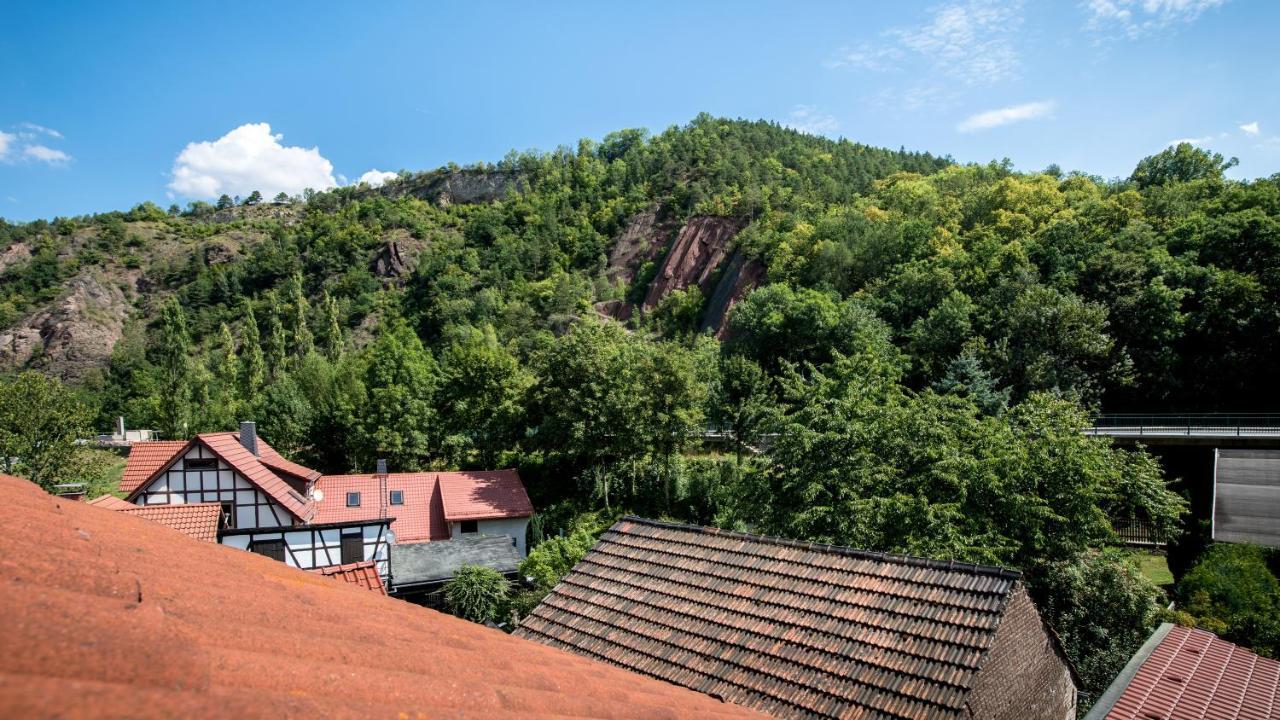 Hotel & Ferienwohnungen Bohlenblick Saalfeld Saale Exterior photo